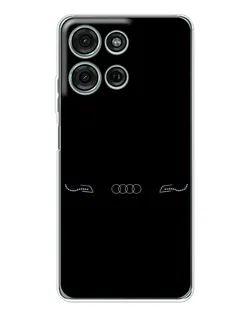 Чехол для Motorola Moto G15 с картинкой «Audi — световой подпись»