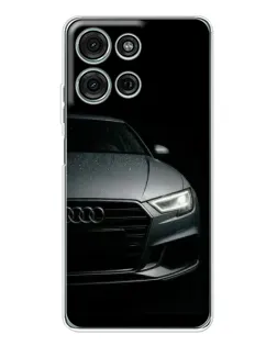 Чехол для Motorola Moto G15 с картинкой «Audi — детализация кузова»