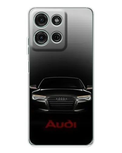 Чехол для Motorola Moto G15 с картинкой «Audi — градиентный контур» Чехол для Motorola Moto G15 с картинкой «Audi — градиентный контур»
