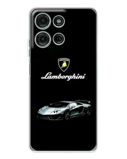 Чехол для Motorola Moto G15 с картинкой «Логотип Lamborghini классика»