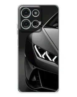 Чехол для Motorola Moto G15 с картинкой «Lamborghini фары детализация»