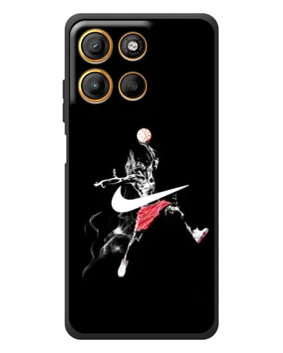 Чехол для Motorola Moto G17 Power с картинкой «Jordan Jumpman»