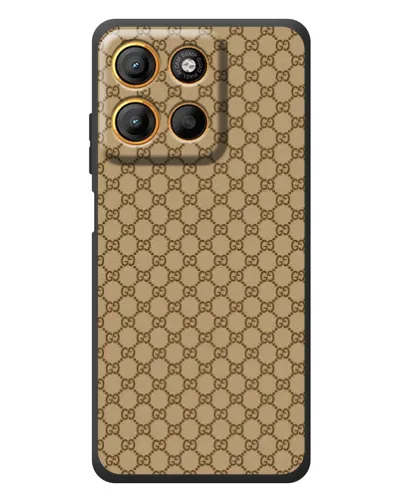 Чехол для Motorola Moto G17 Power с картинкой «Gucci — классический беж» Чехол для Motorola Moto G17 Power с картинкой «Gucci — классический беж»
