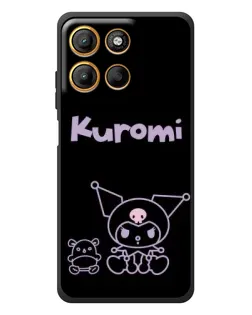 Чехол для Motorola Moto G17 Power с картинкой «Kuromi — черный минимализм» Чехол для Motorola Moto G17 Power с картинкой «Kuromi — черный минимализм»
