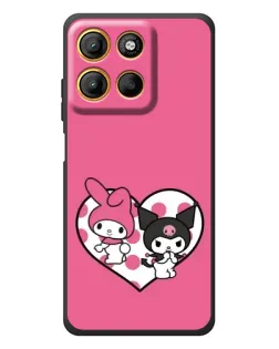 Чехол для Motorola Moto G17 Power с картинкой «Kuromi и My Melody» Чехол для Motorola Moto G17 Power с картинкой «Kuromi и My Melody»
