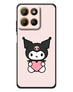 Чехол для Motorola Moto G17 Power с картинкой «Kuromi и сердце» Чехол для Motorola Moto G17 Power с картинкой «Kuromi и сердце»