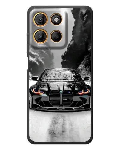 Чехол для Motorola Moto G17 Power с картинкой «BMW — акварельный дрифт» Чехол для Motorola Moto G17 Power с картинкой «BMW — акварельный дрифт»