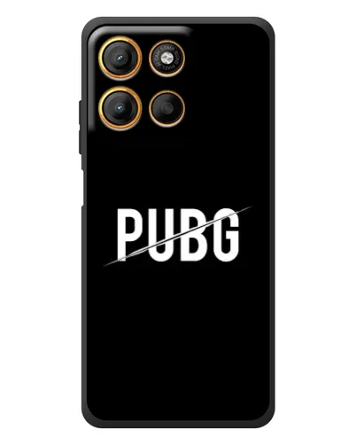 Чехол для Motorola Moto G17 Power с картинкой «PUBG — белый логотип» Чехол для Motorola Moto G17 Power с картинкой «PUBG — белый логотип»