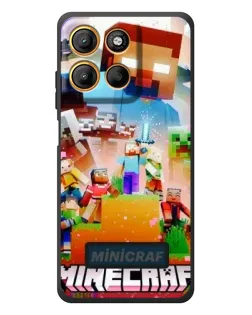 Чехол для Motorola Moto G17 Power с картинкой «Minecraft герои игры» Чехол для Motorola Moto G17 Power с картинкой «Minecraft герои игры»
