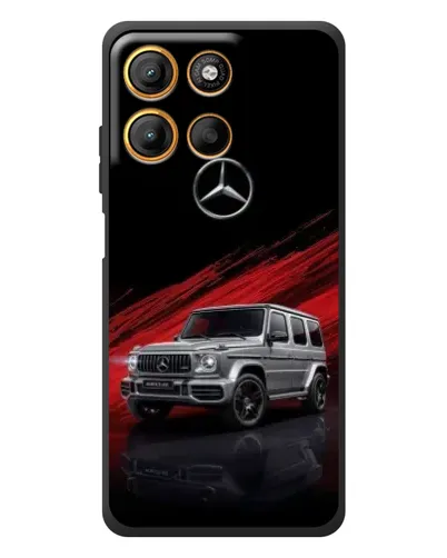 Чехол для Motorola Moto G17 Power с картинкой «Mercedes G-Class красный» Чехол для Motorola Moto G17 Power с картинкой «Mercedes G-Class красный»