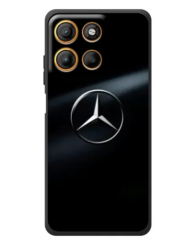 Чехол для Motorola Moto G17 Power с картинкой «Mercedes на металле» Чехол для Motorola Moto G17 Power с картинкой «Mercedes на металле»