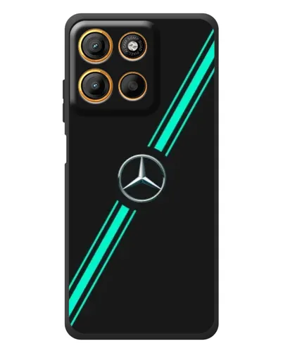 Чехол для Motorola Moto G17 Power с картинкой «Спортивные линии Mercedes» Чехол для Motorola Moto G17 Power с картинкой «Спортивные линии Mercedes»