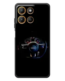 Чехол для Motorola Moto G17 Power с картинкой «Салон Audi — руль» Чехол для Motorola Moto G17 Power с картинкой «Салон Audi — руль»