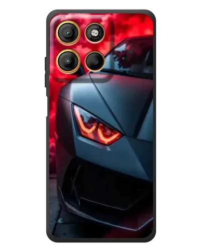 Чехол для Motorola Moto G17 Power с картинкой «Lamborghini красное сияние» Чехол для Motorola Moto G17 Power с картинкой «Lamborghini красное сияние»