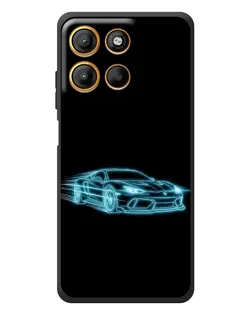 Чехол для Motorola Moto G17 Power с картинкой «Неоновый контур Lamborghini» Чехол для Motorola Moto G17 Power с картинкой «Неоновый контур Lamborghini»