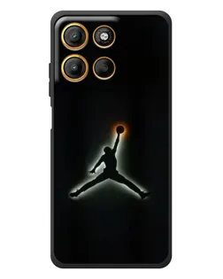 Чехол для Motorola Moto G17 с картинкой «Jordan Gradient Logo»