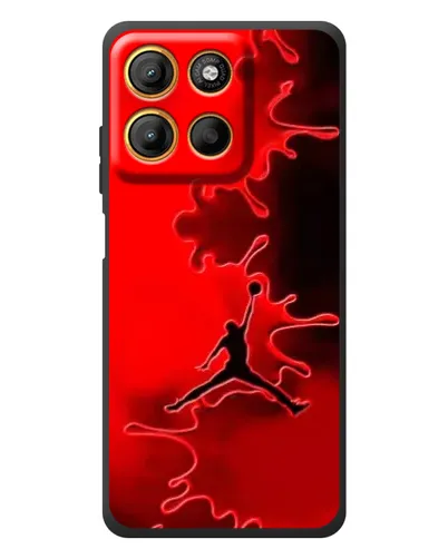 Чехол для Motorola Moto G17 с картинкой «Jordan Red Smoke»