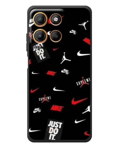 Чехол для Motorola Moto G17 с картинкой «Nike Mix Pattern»