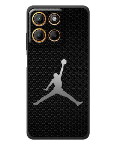 Чехол для Motorola Moto G17 с картинкой «Jordan Dark Carbon»