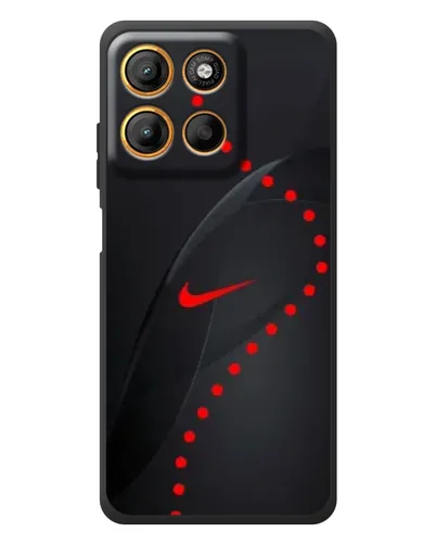 Чехол для Motorola Moto G17 с картинкой «Абстрактный дизайн Nike»