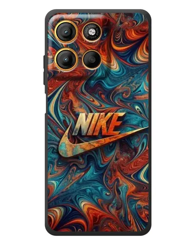 Чехол для Motorola Moto G17 с картинкой «Nike в абстракции»
