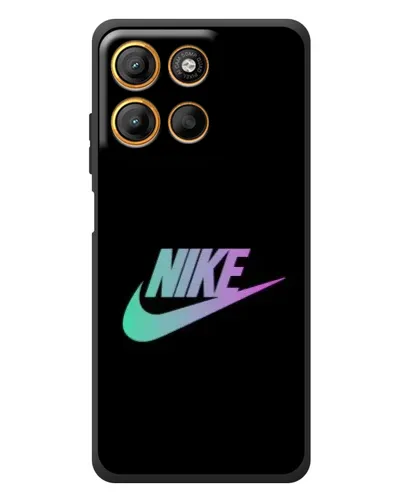 Чехол для Motorola Moto G17 с картинкой «Nike — городская ночь»