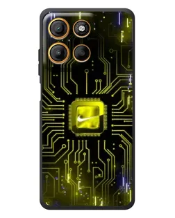 Чехол для Motorola Moto G17 с картинкой «Nike — золотая искра» Чехол для Motorola Moto G17 с картинкой «Nike — золотая искра»