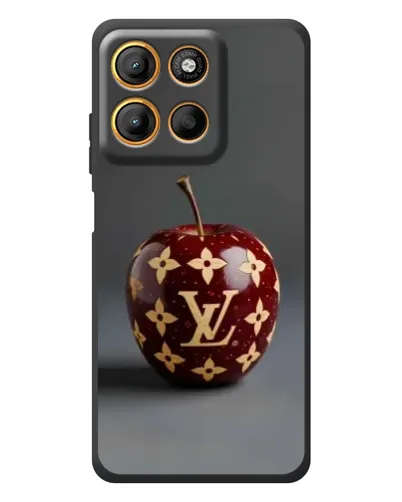 Чехол для Motorola Moto G17 с картинкой «Красное яблоко LV»