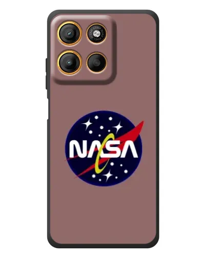 Чехол для Motorola Moto G17 с картинкой «NASA — ретро космос» Чехол для Motorola Moto G17 с картинкой «NASA — ретро космос»