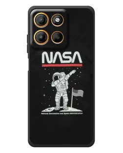 Чехол для Motorola Moto G17 с картинкой «NASA — шагаем по Луне» Чехол для Motorola Moto G17 с картинкой «NASA — шагаем по Луне»