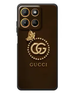 Чехол для Motorola Moto G17 с картинкой «Gucci — золотая бабочка» Чехол для Motorola Moto G17 с картинкой «Gucci — золотая бабочка»