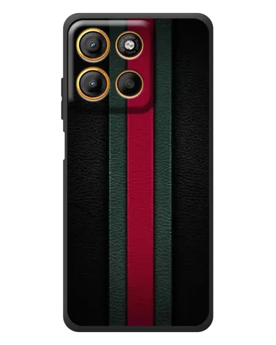 Чехол для Motorola Moto G17 с картинкой «Gucci — неоновая линия»