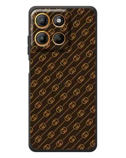 Чехол для Motorola Moto G17 с картинкой «Gucci — золотые диагонали» Чехол для Motorola Moto G17 с картинкой «Gucci — золотые диагонали»