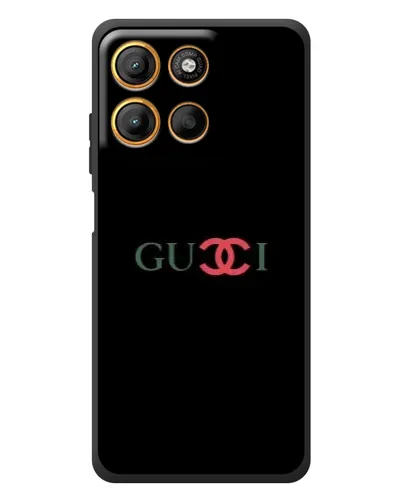 Чехол для Motorola Moto G17 с картинкой «Gucci — красный градиент»