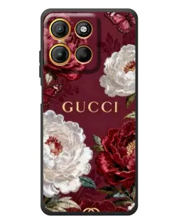 Чехол для Motorola Moto G17 с картинкой «Gucci — бордовые розы» Чехол для Motorola Moto G17 с картинкой «Gucci — бордовые розы»