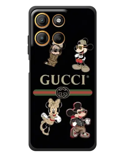 Чехол для Motorola Moto G17 с картинкой «Gucci — герои Disney и монограмма» Чехол для Motorola Moto G17 с картинкой «Gucci — герои Disney и монограмма»