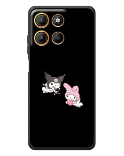 Чехол для Motorola Moto G17 с картинкой «My Melody и Kuromi»