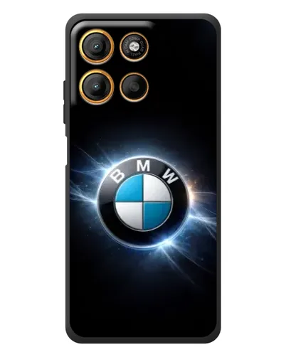 Чехол для Motorola Moto G17 с картинкой «BMW — неоновое сияние» Чехол для Motorola Moto G17 с картинкой «BMW — неоновое сияние»