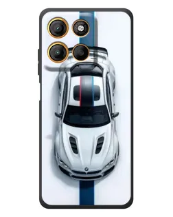 Чехол для Motorola Moto G17 с картинкой «Вид сверху — BMW M»