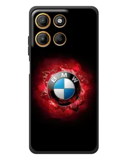 Чехол для Motorola Moto G17 с картинкой «Логотип BMW — вспышка»
