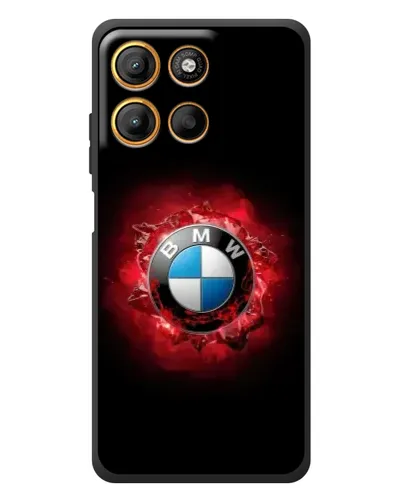 Чехол для Motorola Moto G17 с картинкой «Логотип BMW — вспышка» Чехол для Motorola Moto G17 с картинкой «Логотип BMW — вспышка»