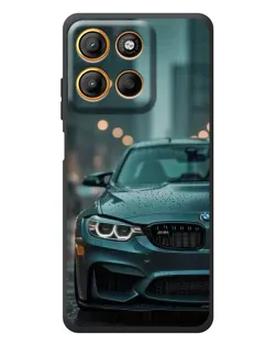 Чехол для Motorola Moto G17 с картинкой «BMW в огнях города»