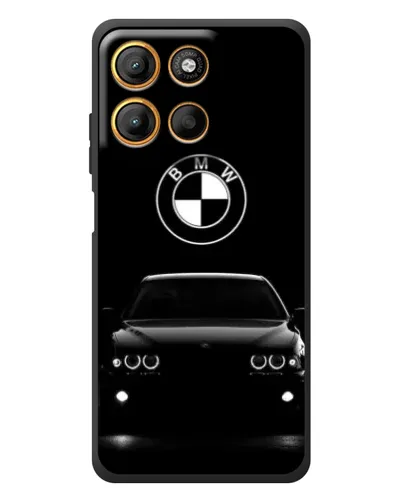 Чехол для Motorola Moto G17 с картинкой «BMW — взгляд из темноты» Чехол для Motorola Moto G17 с картинкой «BMW — взгляд из темноты»