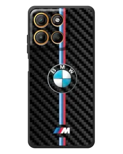 Чехол для Motorola Moto G17 с картинкой «Эмблема BMW и карбон»