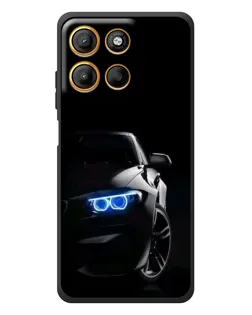 Чехол для Motorola Moto G17 с картинкой «BMW — ночной взгляд»