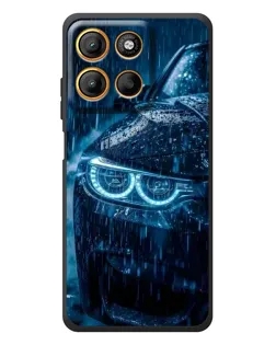 Чехол для Motorola Moto G17 с картинкой «BMW под дождем»