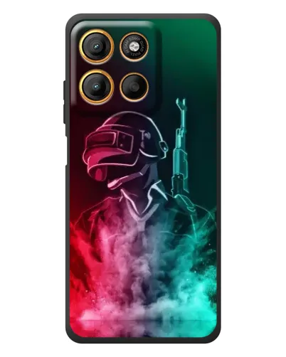 Чехол для Motorola Moto G17 с картинкой «PUBG — огненный воин» Чехол для Motorola Moto G17 с картинкой «PUBG — огненный воин»