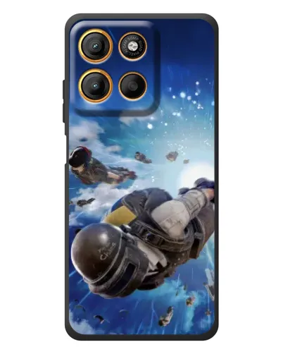 Чехол для Motorola Moto G17 с картинкой «Десант PUBG — прыжок» Чехол для Motorola Moto G17 с картинкой «Десант PUBG — прыжок»