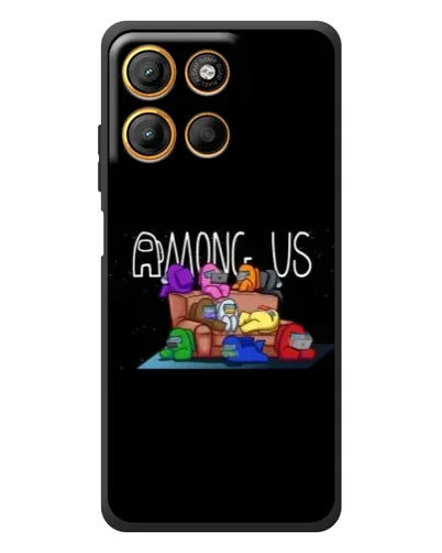Чехол для Motorola Moto G17 с картинкой «Логотип Among Us» Чехол для Motorola Moto G17 с картинкой «Логотип Among Us»
