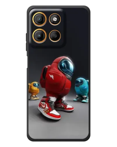 Чехол для Motorola Moto G17 с картинкой «Among Us — 3D стиль» Чехол для Motorola Moto G17 с картинкой «Among Us — 3D стиль»